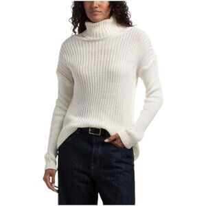 VENTI Made In Italy Ribbed Turtleneck Sweater